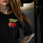 Crop Top Oversize HARD TO RESIST - Negro
