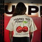 Crop Top Oversize HARD TO RESIST - Sweet cream