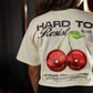 Crop Top Oversize HARD TO RESIST - Sweet cream