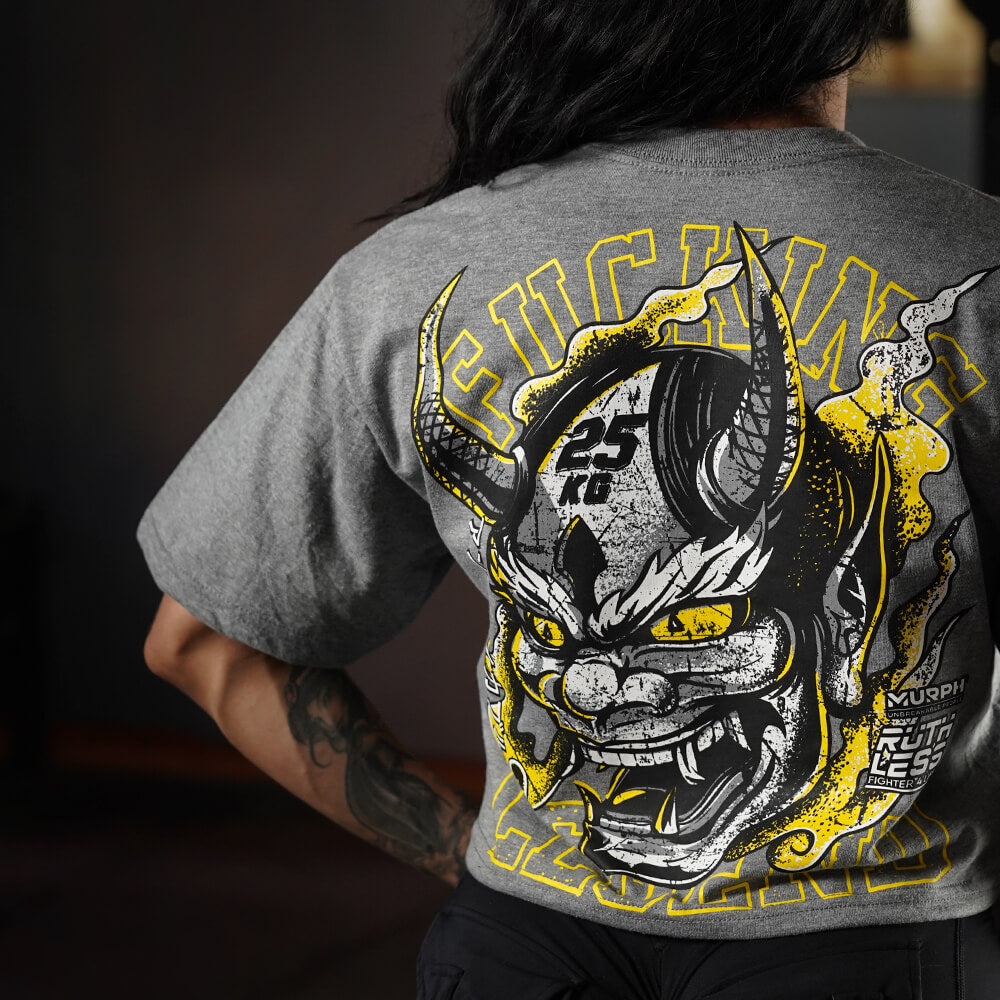 Crop Oversize PRO Fucking Legend - Heather Gray