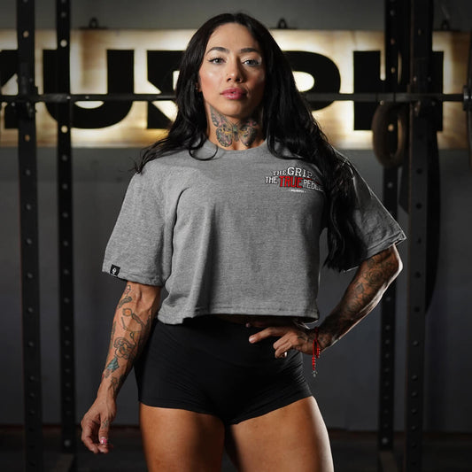 Crop Oversize PRO Fook Grip - Heather Gray