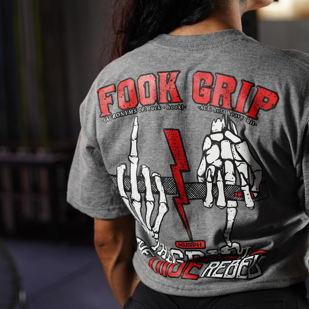 Crop Oversize PRO Fook Grip - Heather Gray