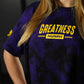 Crop Top Oversize Greatness -Purple storm