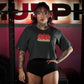 Crop Top Oversize GUMMY - Gris Charcoal