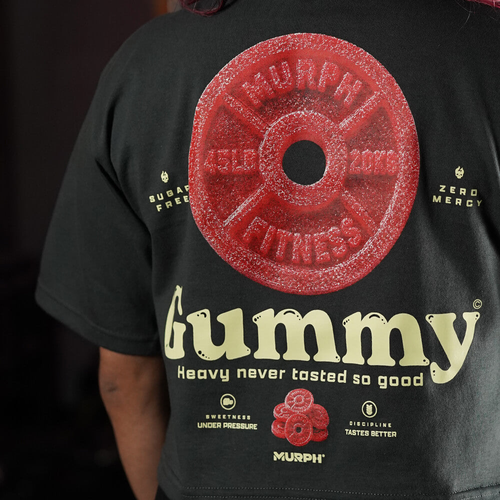 Crop Top Oversize GUMMY - Gris Charcoal