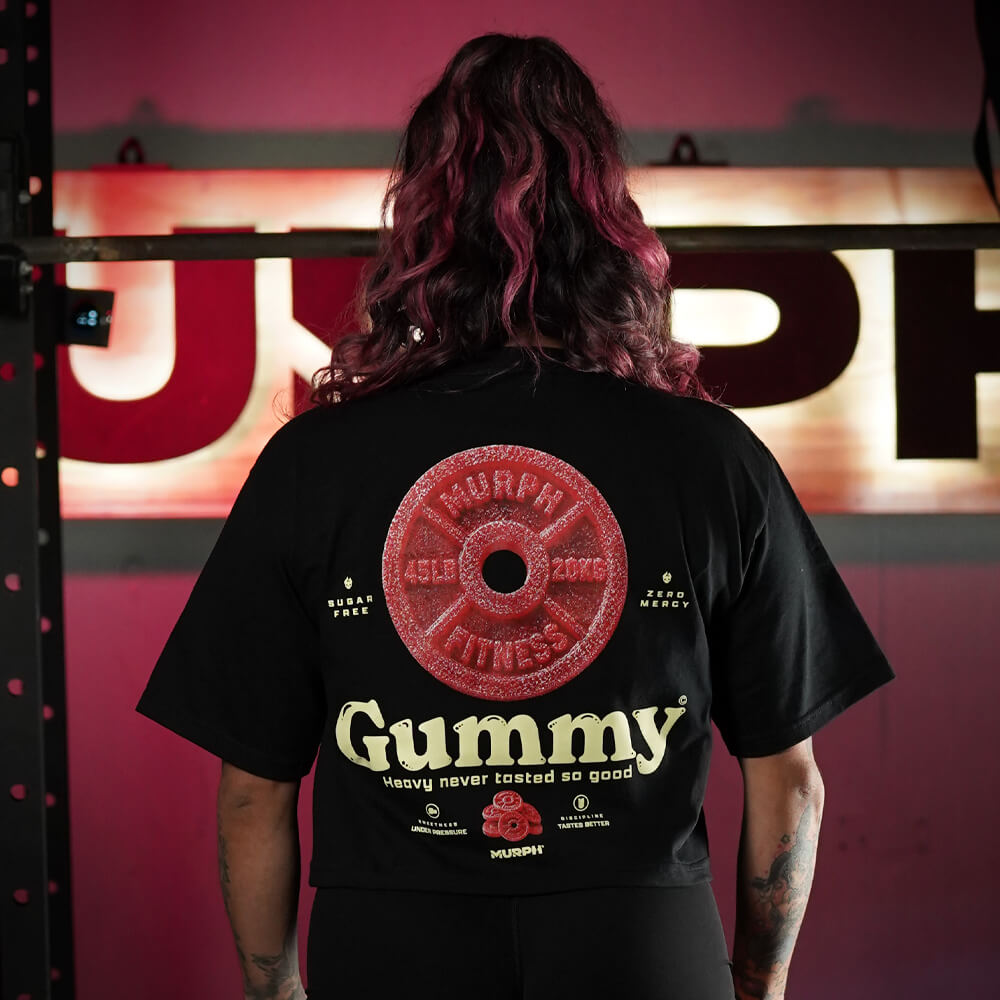 Crop Top Oversize GUMMY - Negro