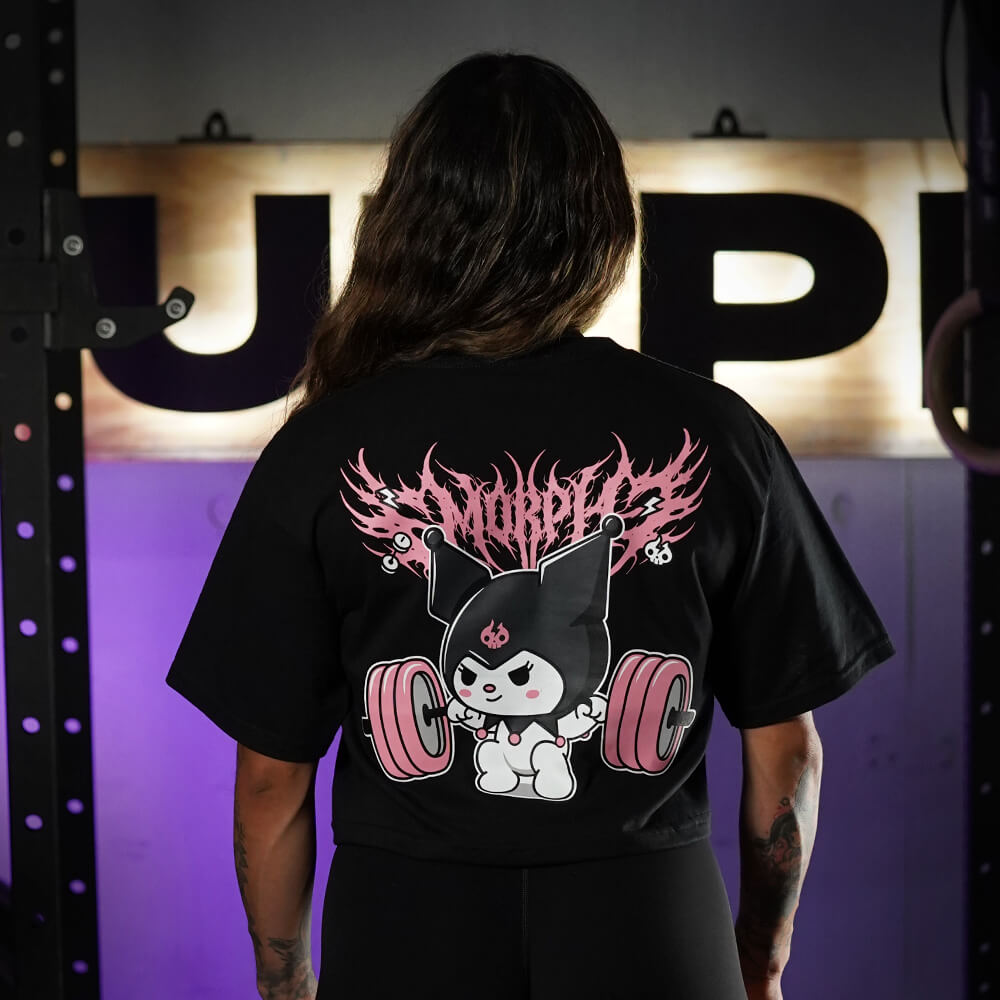 Crop Top Oversize KuroFit - Negro