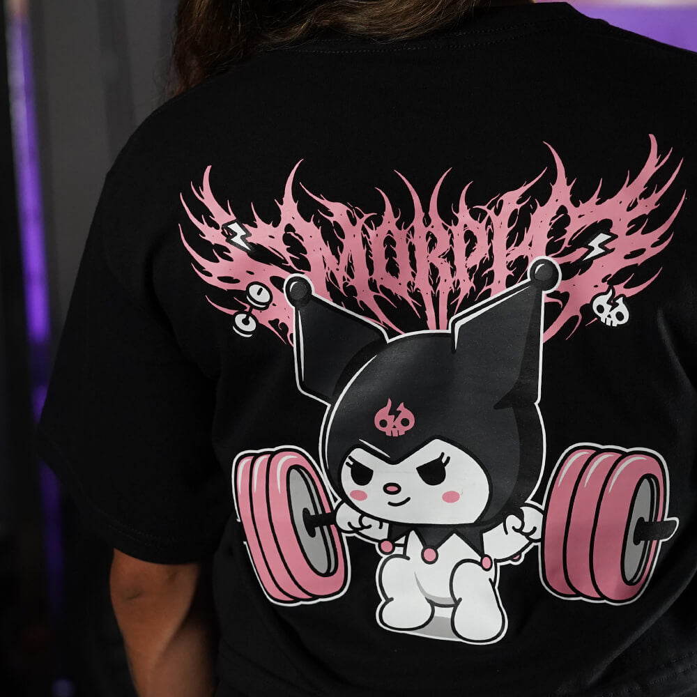 Crop Top Oversize KuroFit - Negro