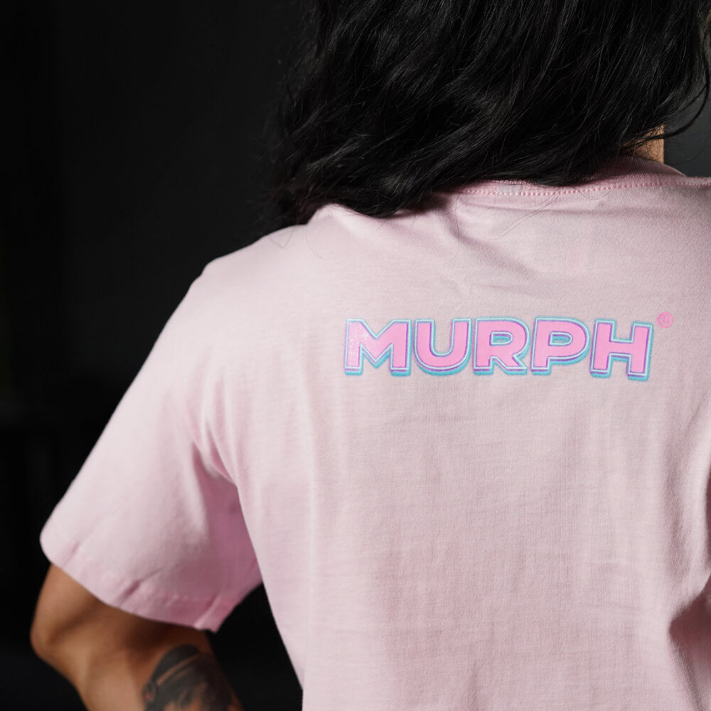 Crop Top Oversize Muscle Mommy - Pink