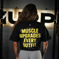 Crop Oversize PRO MUSCLE UPGRADE EVERY OUTFIT - Negro
