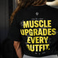 Crop Oversize PRO MUSCLE UPGRADE EVERY OUTFIT - Negro