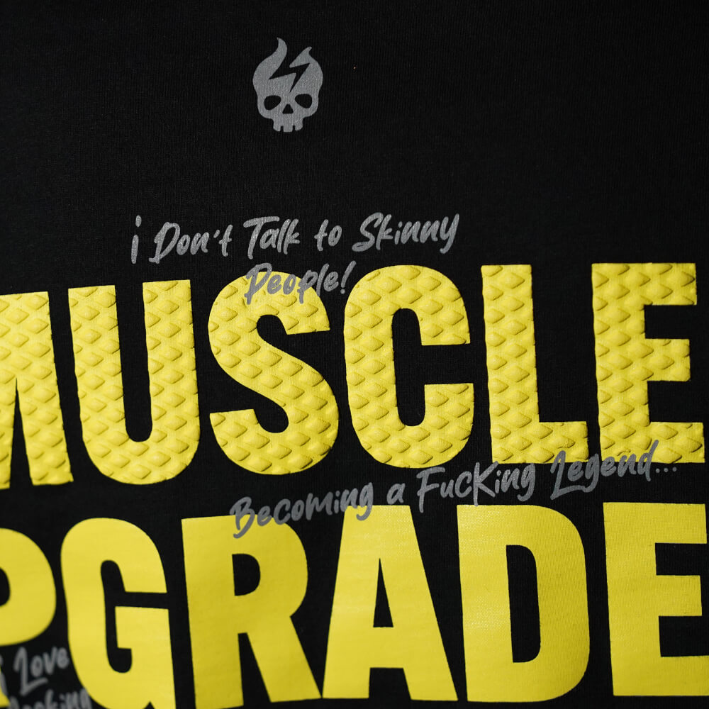 Crop Oversize PRO MUSCLE UPGRADE EVERY OUTFIT - Negro