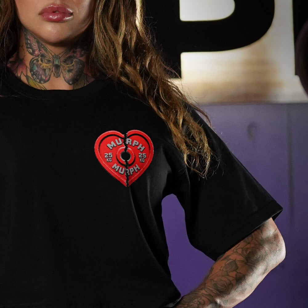 Crop Top Oversize BREAK PRs - Negro