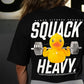 Crop Top Oversize SQUACK HEAVY - Negro