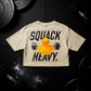 Crop Top Oversize SQUACK HEAVY - Sweet cream