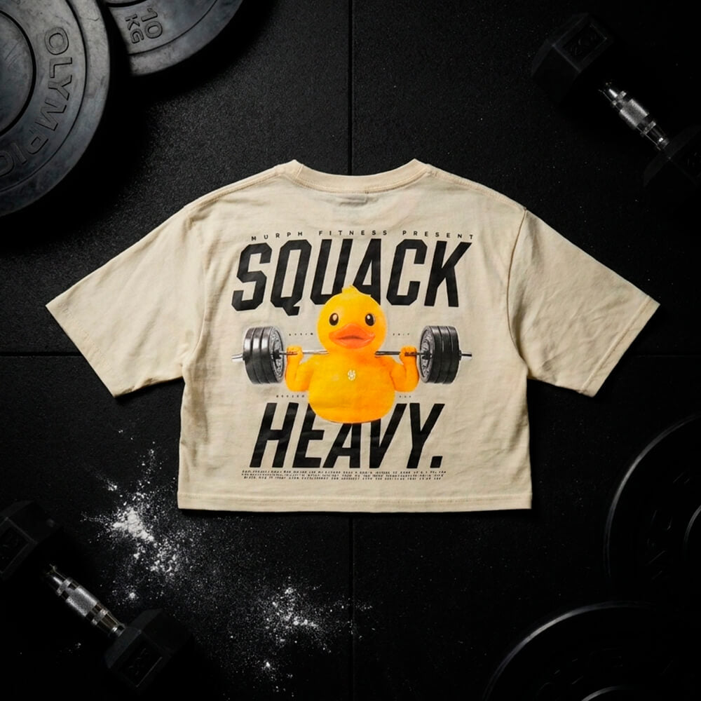 Crop Top Oversize SQUACK HEAVY - Sweet cream