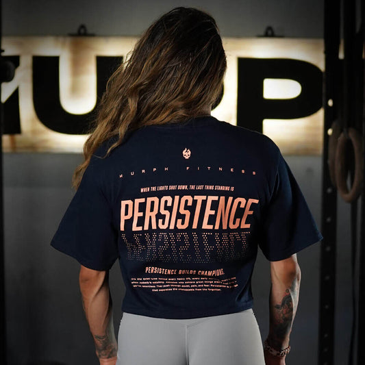 Crop Top Oversize PERSISTENCE - Navy