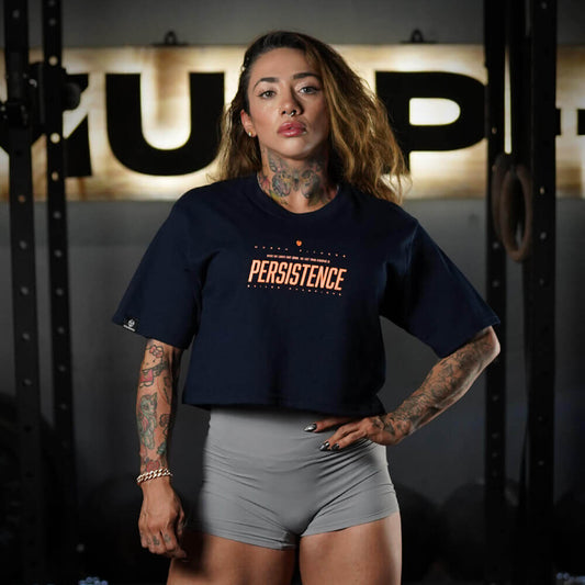 Crop Top Oversize PERSISTENCE - Navy