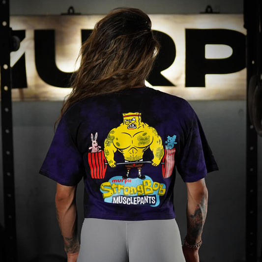 Crop Top Oversize Stronger Bob - Purple Storm