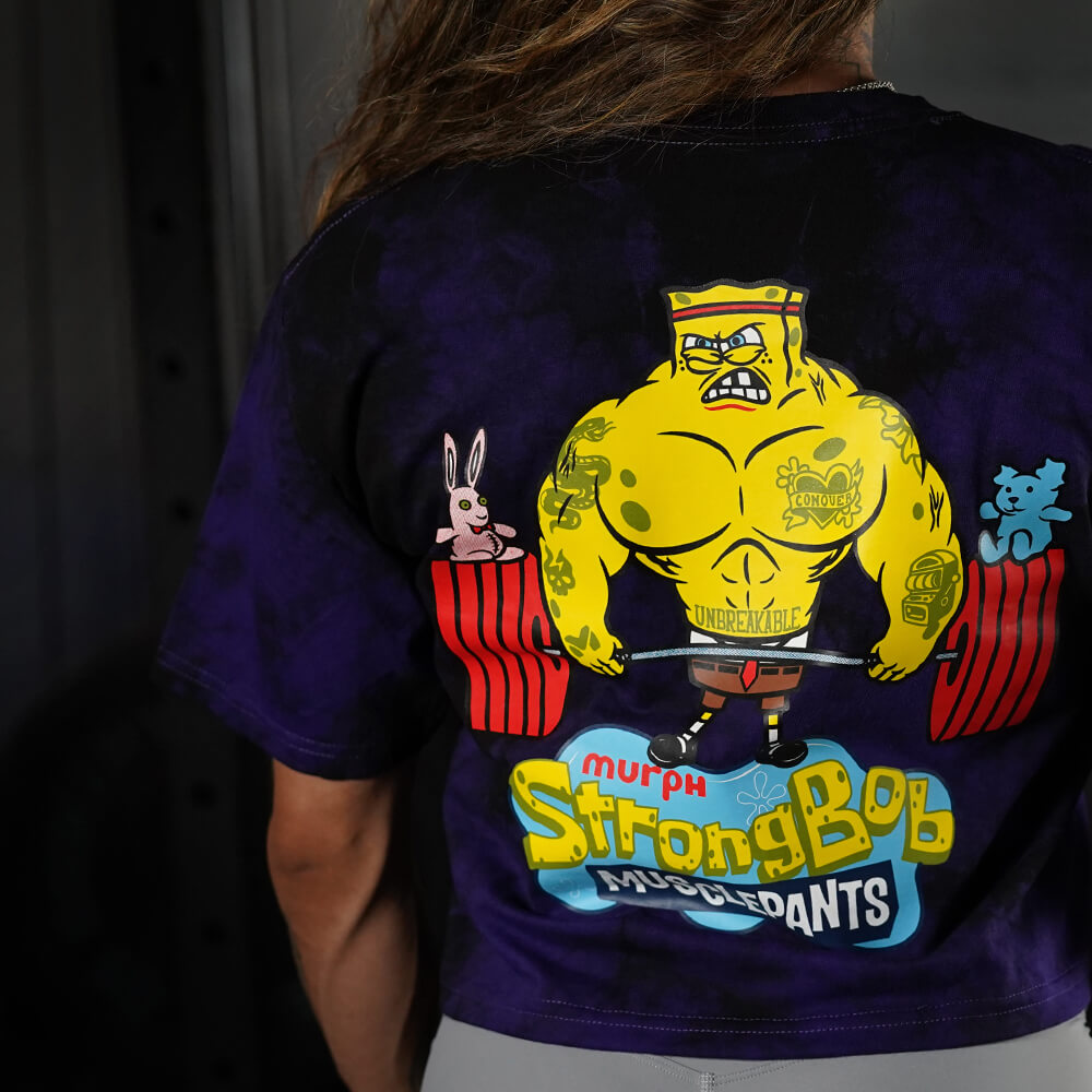 Crop Top Oversize Stronger Bob - Purple Storm