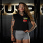 Crop Top Oversize Sleeveless HARD TO RESIST - Negro