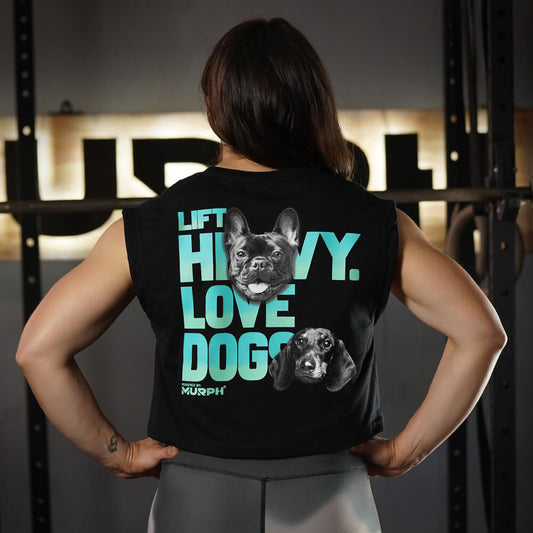 Crop Top Oversize Sleeveless Lift and Dogs - Negro