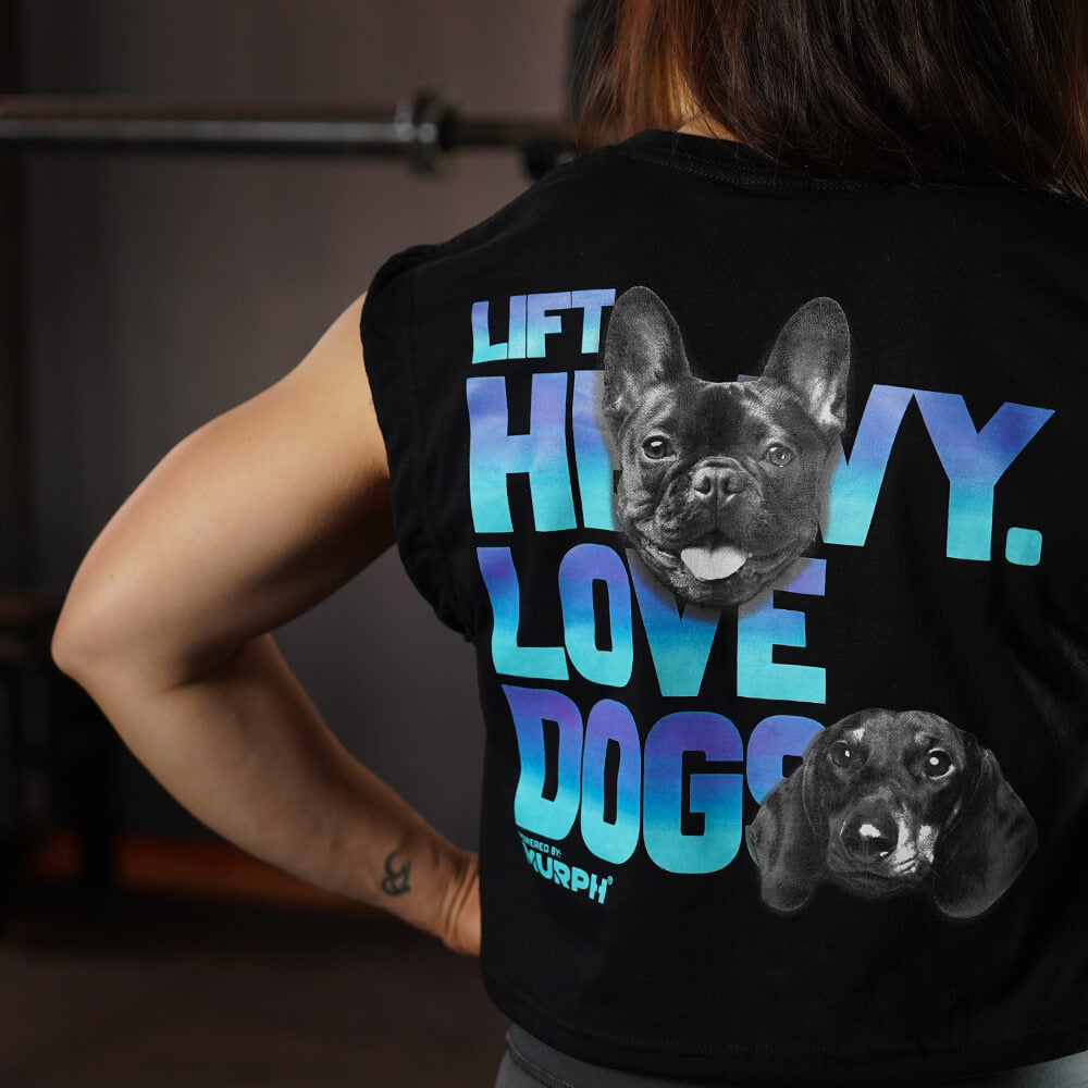 Crop Top Oversize Sleeveless Lift and Dogs - Negro