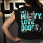 Crop Top Oversize Sleeveless Lift and Dogs - Negro