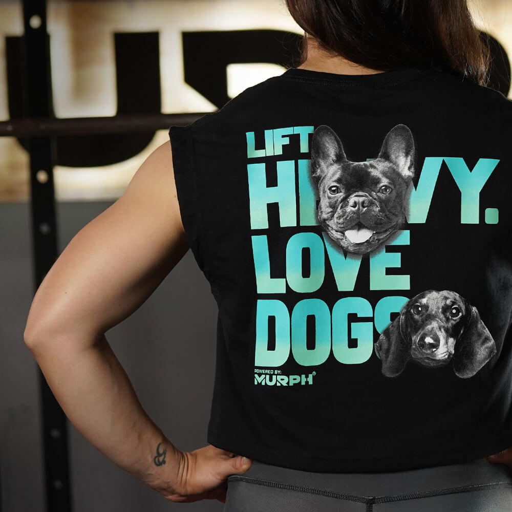 Crop Top Oversize Sleeveless Lift and Dogs - Negro