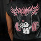 Crop Top Oversize Sleeveless KuroFit - Black Storm
