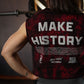 Crop Top Oversize Sleeveless Make History - Red Storm