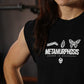 Crop Top Oversize Sleeveless Metamurphosis - Negro