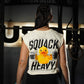Crop Top Oversize Sleeveless SQUACK HEAVY - Sweet cream
