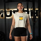 Crop Top Oversize Sleeveless SQUACK HEAVY - Sweet cream
