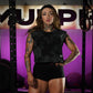 Crop Top Oversize Sleeveless Skull logo - Black Storm