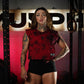 Crop Top Oversize Sleeveless Skull logo - Red Storm