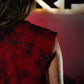 Crop Top Oversize Sleeveless Skull logo - Red Storm