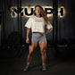 Crop Top Oversize Sweet and Strong - Sweet Cream