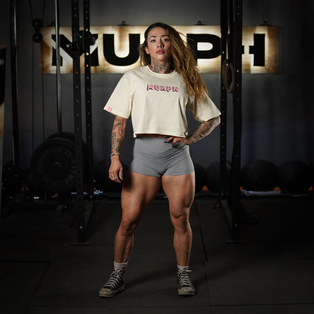 Crop Top Oversize Sweet and Strong - Sweet Cream