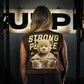 Crop Top Oversize Sleeveless TEDDY BEAST - Chocolate