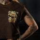 Crop Top Oversize Sleeveless TEDDY BEAST - Chocolate