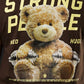 Crop Top Oversize Sleeveless TEDDY BEAST - Chocolate