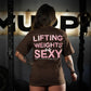 Polera Oversize Lifting Weights Is SEXY - Chocolate