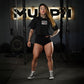 Crop Top Oversize Lifting Weights Is SEXY - Negro