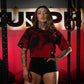 Crop Top Oversize Skull logo - Red Storm