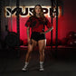 Crop Top Oversize Skull logo - Red Storm