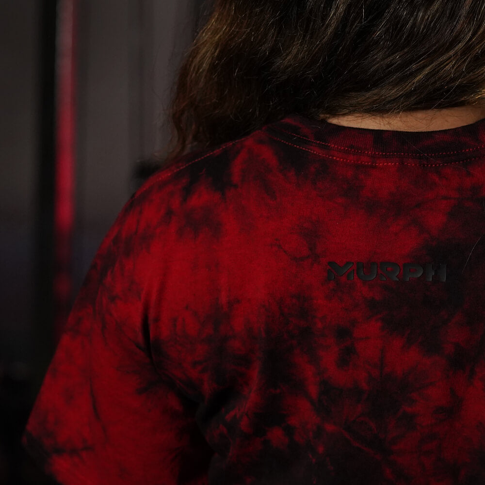 Crop Top Oversize Skull logo - Red Storm