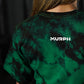Crop Top Oversize Skull logo - Green Storm