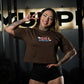 Crop Top Oversize Smile - Chocolate