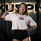 Crop Top Oversize Smile - Pink